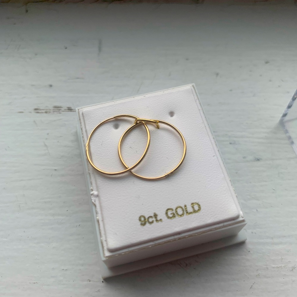 9ct Gold Hoops (New)